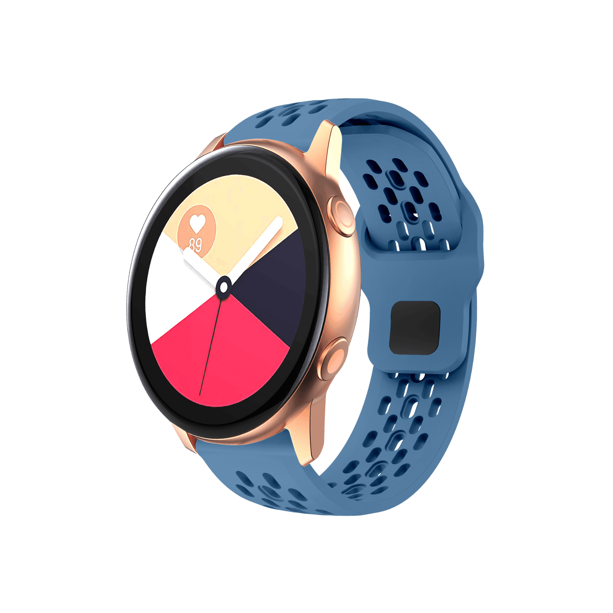 Running Air Silikonarmband in Blau – sportlicher Look, optimaler Tragekomfort für 20 mm Smartwatches